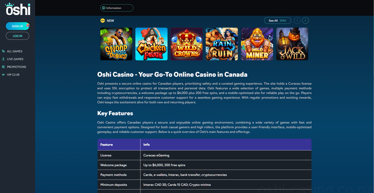Oshi Casino Casino